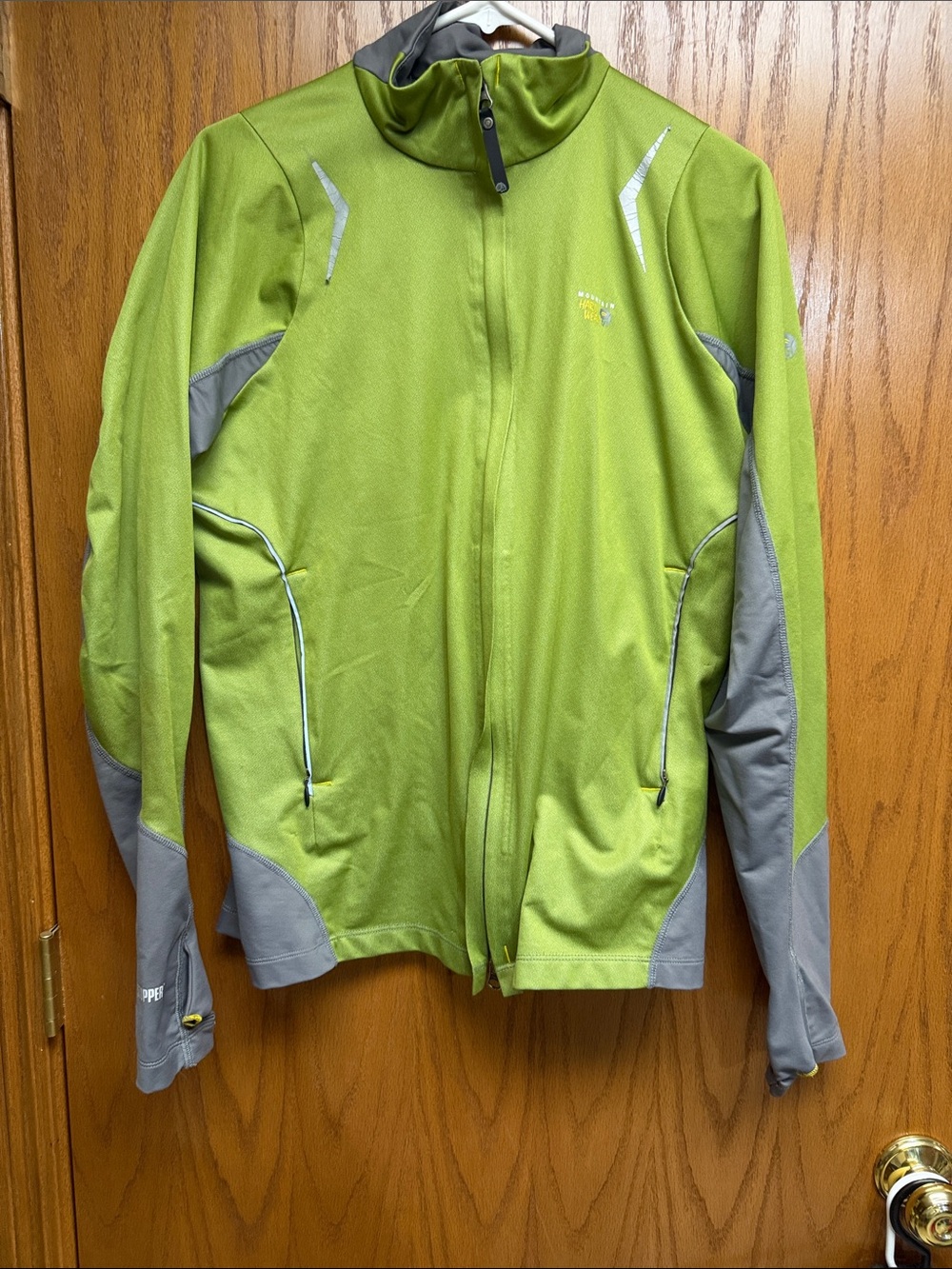 Mountain Hardwear olive Green and Gray Softshell Jacket